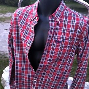 New with tags Superdry plaid button down